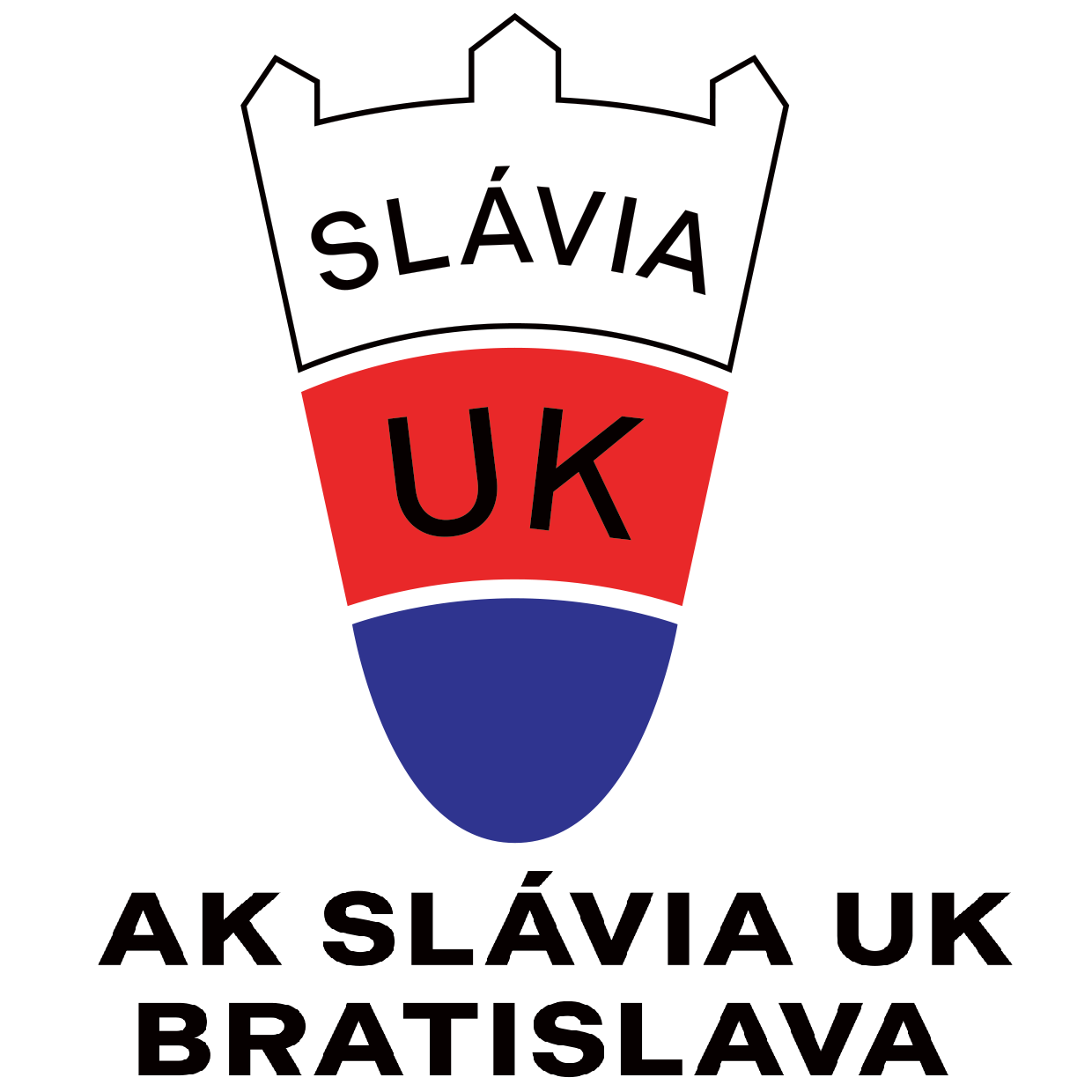 AK Slávia UK BA logo, názov